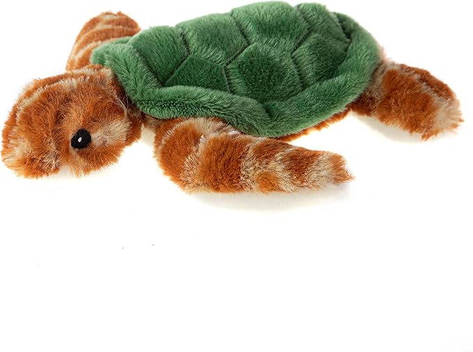 Wild Republic EcoKins Mini Sea Turtle Stuffed Animal 8 inch, Eco Friendly Gifts for Kids, Plush Toy, Handcrafted Using 7 Recycled Plastic Water Bottles (24804)