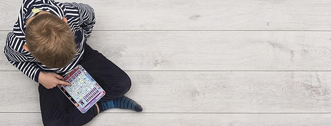 LEXiBOOK Disney Frozen, Educational Bilingual Learning Tablet, Learn Letters Numbers Words Spelling and Music, English/Spanish Languages, Blue, JCPAD002FZi2