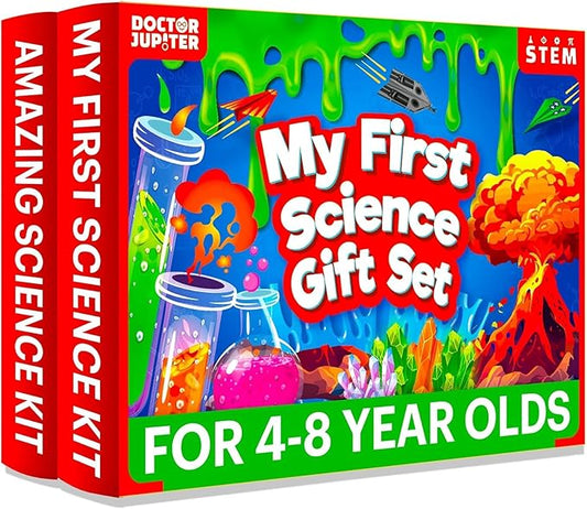 Doctor Jupiter My First Science Gift Set for Kids Ages 4+ | Set of My First Science Kit & Amazing Science Kit | Birthday Gift Ideas for 4-5-6-7-8 Year Old Boys & Girls | STEM Learning & Education Toys