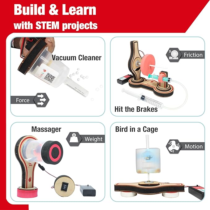 Butterfly Edufields 20in1 STEM Toys for Boys & Girls Age 8-12 | STEM Kits for Kids Age 8-12| Science Kits 8-10 | Motor Machines Project Kit | Robotics & Engineering Toys| Gift for 6 7 8 9 10 Year Old