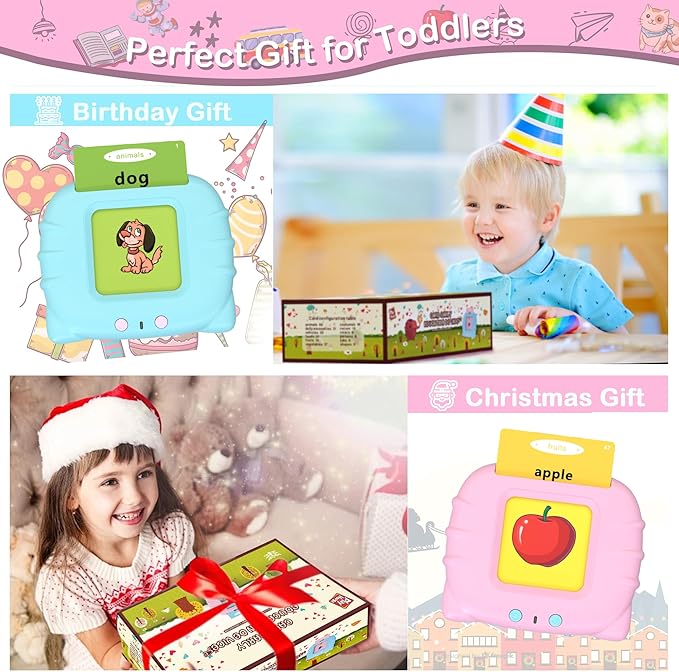 Pocket Speech Therapy Toys,Alphabet Flash Cards for Toddlers with 510 Sight Words, ABC Learning Resources Toys, Autism Sensory Toys for Autistic Children, Preschool Educational Montessori Toys