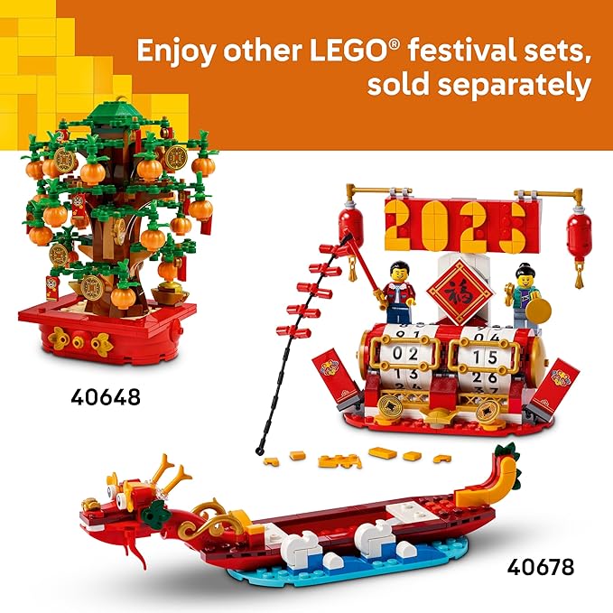 LEGO Money Tree - Lunar New Year Building Toy - Kids Chinese Culture Learning and Educational Toy for Boys and Girls, Ages 9+ - Holiday Decorations for Table - 40648