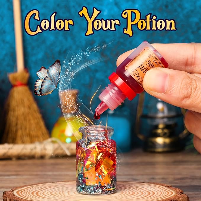 UOMTFAI Mystery Potion Craft Kit for Kids, Mix 20 Magic Wizard Potion, Creative Christmas Decorations Birthday Gifts Toys for Boys and Girls Age 6 7 8 9 10+