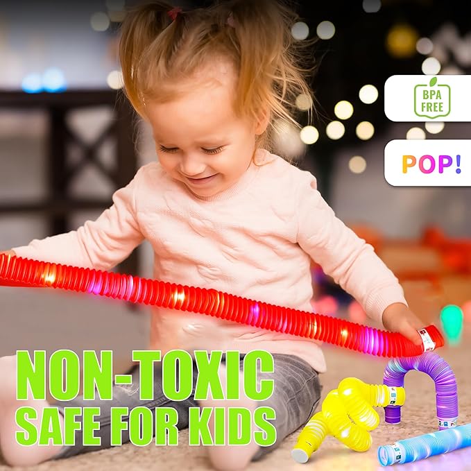 8 PCS Glow Sticks, Glow in The Dark Party Supplies, Light Up Party Favors, Glow Bracelets Necklaces, Neon Party Decorations, Valentine's Day Birthday Wedding Decorations