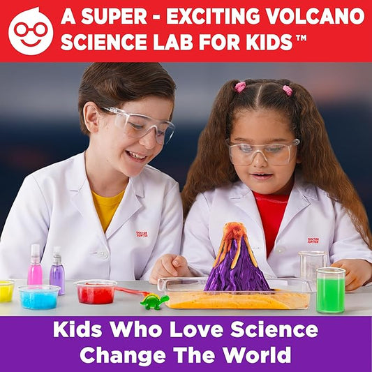 Doctor Jupiter Volcano Science Kit for Kids Ages 8-9-10-11-12-13-14 | Birthday Gift Ideas for Boys & Girls 8+ Years Old | STEM Toy with 50+ Experiments | Learning & Educational Kits
