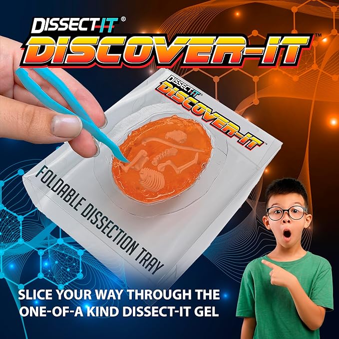 Top Secret Toys Discover-It Dissection Kit for Kids, Owl Pellet Science Lab Kit to Learn About Animals, Science Toys for Kids Ages 5 and Above