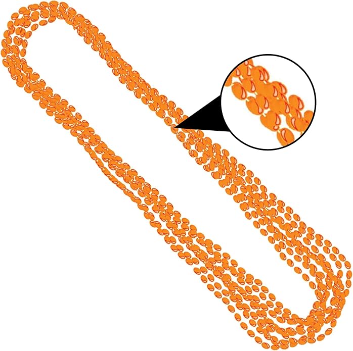 Silver Metallic Bead Necklaces, Party Accessory, 48 Ct.