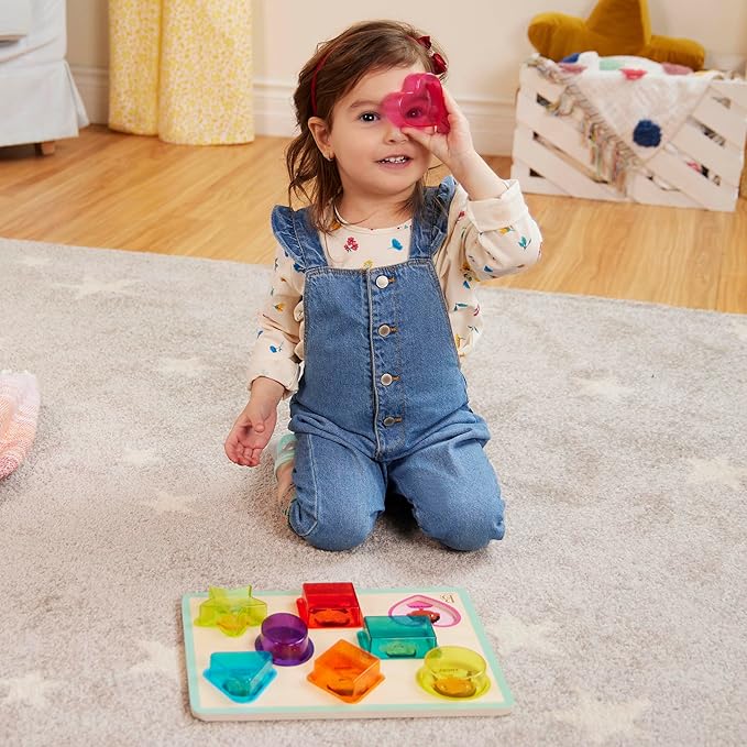 B. toys- Shapes & Emotions- Chunky Puzzle – Toddler Puzzle – Geometric Shapes & Emotions – Classic Toys for Kids – 2 Years +