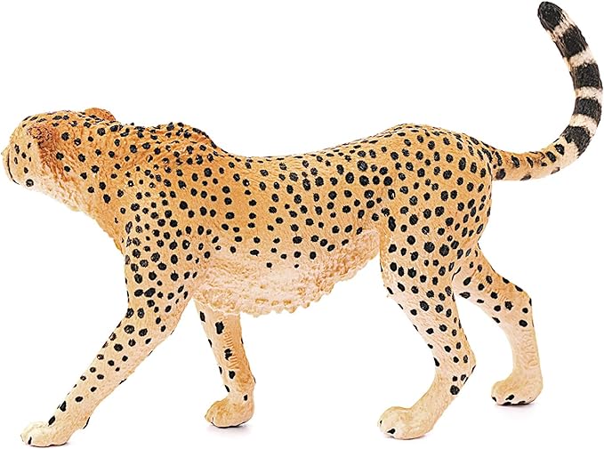 Schleich Wild Life Realistic Female Cheetah Figurine - Authentic and Highly Detailed Wild Animal Toy, Durable for Education and Fun Play for Kids, Perfect for Boys and Girls, Ages 3+