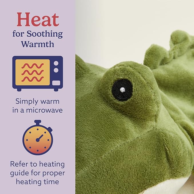 warmies Green Alligator Microwavable, Hot or Cold for Cool Relaxation and Warm Relief, Lavender Scented Cozy Plush Animal