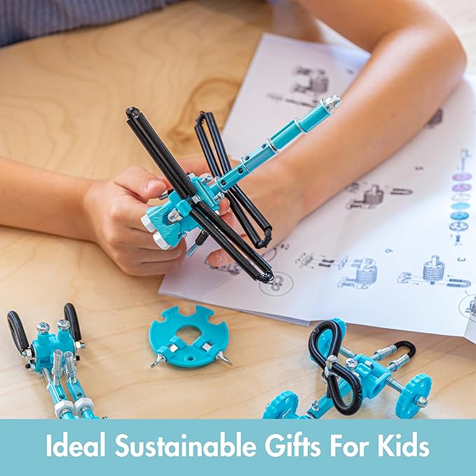 Dragonfly Toy Erector Set, Educational Build Your Own Robot Animal Stem Toys for Boys and Girls, 60+ Pcs Engineering Kit Construction Toys Steam Gifts for Kids 6 7 8 9+ Year Old