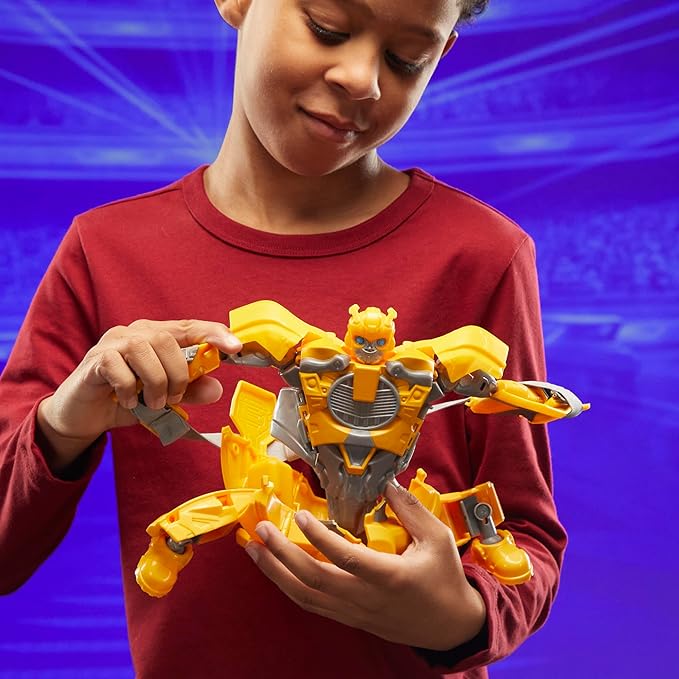 Transformers One 2 in 1 Bumblebee B-127 9.8 Inch Robot Action Figure, Converts to Mask, Interactive Toys for Boys and Girls Ages 6 and Up