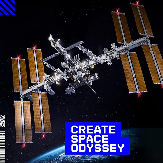 Space-O DIY Science Kit - Solar Powered International Space Station Electronic Science Kits - Educational Model Kits for 14+ Year Old Teens - Smart Science Toys Gifts for Teenagers, Adults