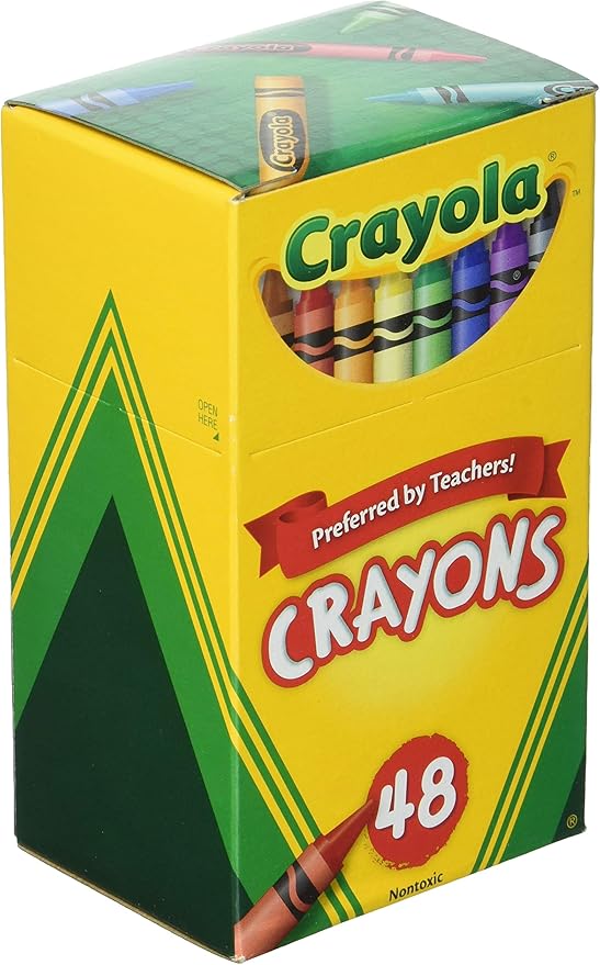 Crayola upc 52-0048 Crayons Assorted Colors 48 Count, Pack of 3