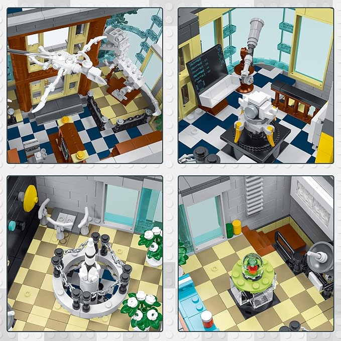 JMBricklayer 21104 Science Museum Building Sets for Adults - House Model Display and Collection Office Room Decor, City Technology Construction Sets Ideas Gifts, Educational Toys for Boys and Girls