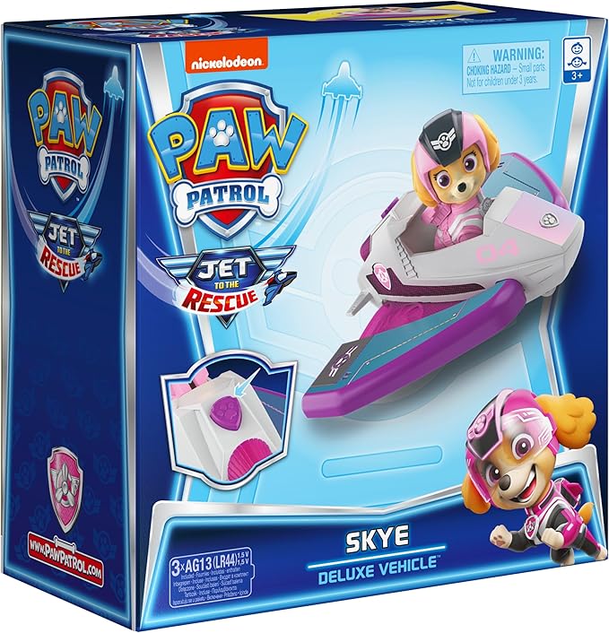 Paw Patrol, Jet to The Rescue Skye Deluxe Transforming Vehicle with Lights and Sounds