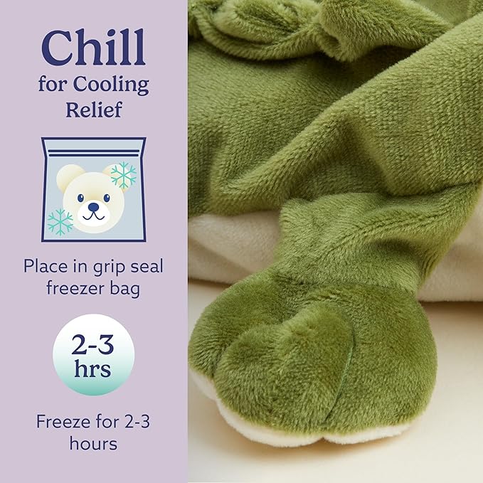 warmies Green Alligator Microwavable, Hot or Cold for Cool Relaxation and Warm Relief, Lavender Scented Cozy Plush Animal