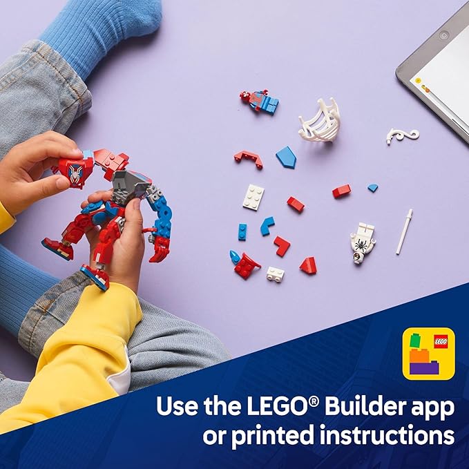 LEGO Marvel Spider-Man Mech vs. Anti-Venom Building Toy Set - Spider-Man Toy for Kids, Boys and Girls, Ages 6+ - Buildable Action Figure - Superhero Gift for Birthday - 76308