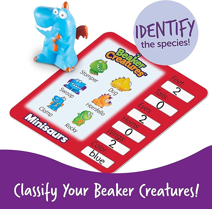 Learning Resources Beaker Creatures Reactor Pods,6 Pack, Ages 5+,Series 1, STEM Certified Science Toy, Fun Experiments For Kids