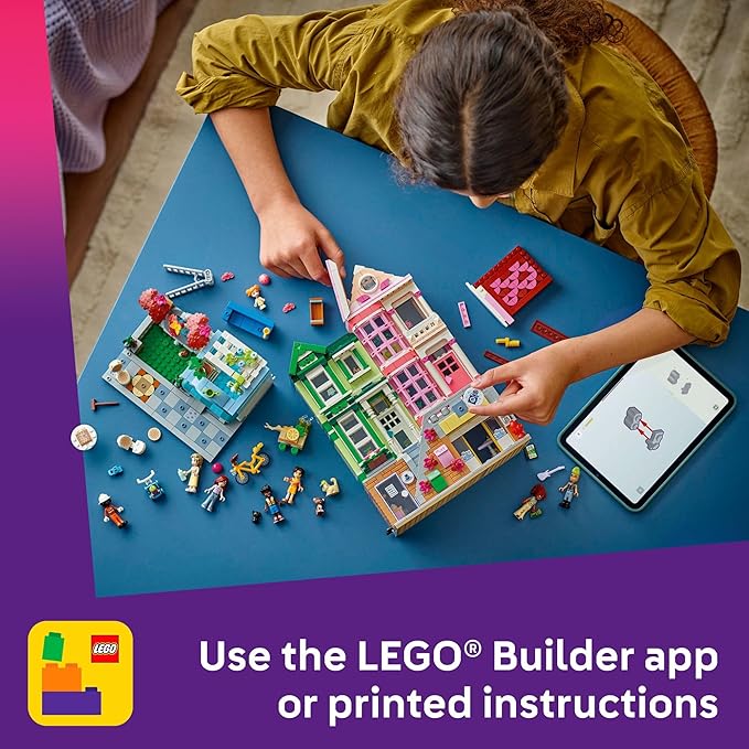 LEGO Friends Heartlake City Apartments and Stores Dollhouse - Toy Building Set for Kids, Girls and Boys, Ages 12+ - Gift Ideas for Birthday - with 7 Minidolls, a Micro-Doll, and More - 42670