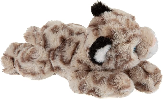 Wild Republic EcoKins Mini Snow Leopard Stuffed Animal 8 inch, Eco Friendly Gifts for Kids, Plush Toy, Handcrafted Using 7 Recycled Plastic Water Bottles (24795)