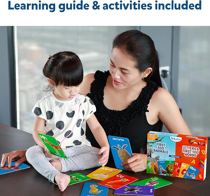 Skillmatics Thick Flash Cards Combo for Toddlers - Montessori Toys & Educational Games, Preschool Learning Activities, Gifts for Kids Ages 1, 2, 3, 4 Years