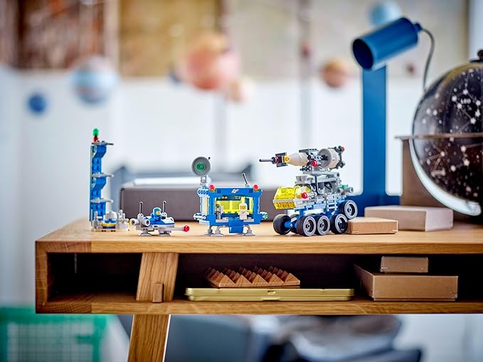 LEGO 40712 Micro Rocket Launchpad: 325 Pieces - Nostalgic Space Toy Set for Adults and Kids 9+, Inspired by Classic Space Sets from The 70s and 80s, Includes Rocket, Space Station, and Characters