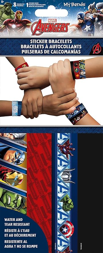 Trends International Avengers Classic - My Bands - Sticker Bracelets