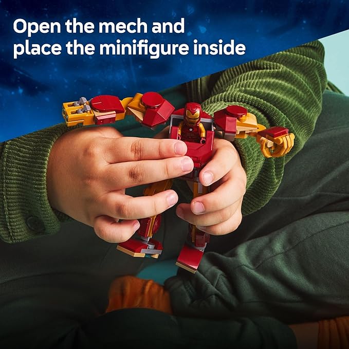 LEGO Marvel Iron Man Mech vs. Ultron Building Toy Set - Iron Man Toy for Kids, Boys and Girls, Ages 6+ - Buildable Action Figure - Superhero Gift for Birthday - 76307