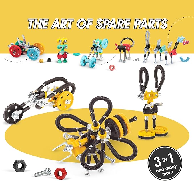 Stem Building Toys, Educational Build Your Own Robot Toy for Kids Age 6 7 8 9+ Year Old Boys and Girls, Animal Stem Toys Engineering Kit, Construction Toys Steam Gift - Bee