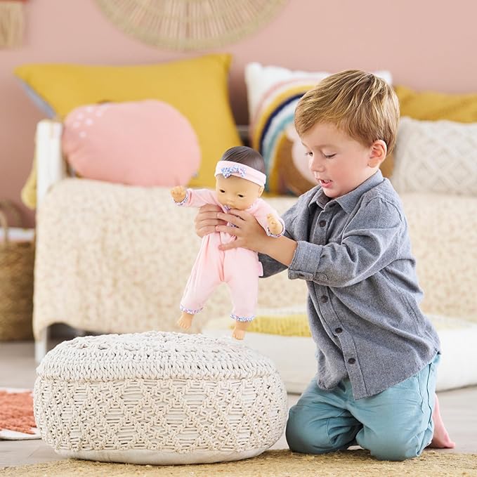 Corolle Bébé Calin Mila Baby Doll - 12" Soft-Body with Sleeping Eyes That Open and Close, Vanilla-Scented - Mon Premier Poupon Collection for Kids Ages 18 Months and up