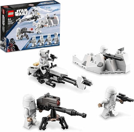LEGO 75320 Star Wars Snowtrooper Battle Pack, Collector Set with 4 Figures, Blaster and Toy for Children Aged 6 Years +