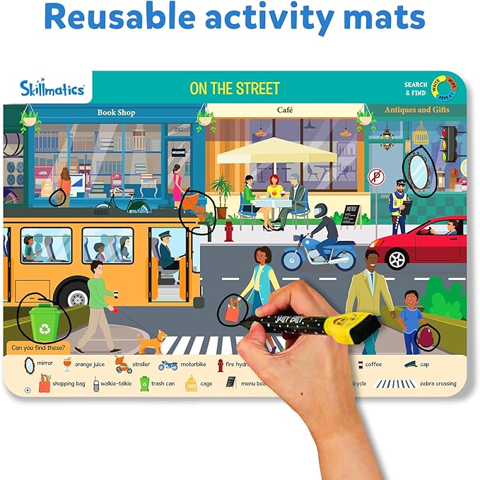 Skillmatics Preschool Learning Activity - Search and Find Megapack Educational Game, Perfect for Kids, Toddlers Who Love Toys, Art and Craft Activities, Gifts for Kids Ages 3, 4, 5, 6