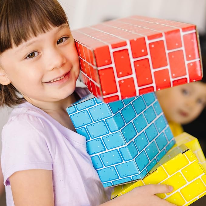 Melissa & Doug Deluxe Jumbo Cardboard Blocks (24 Pieces) - FSC Certified
