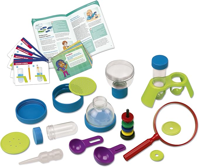 Thames & Kosmos Kids First Science Laboratory STEM Experiment Kit for Preschoolers, Young Learners Ages 3+ | Includes Durable, Colorful, Plastic Scientific Tools for a Hands-on Learning Experience