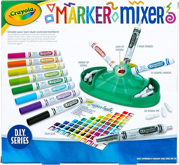Crayola Marker Mixer Art Kit, Washable Marker Set, Easy Craft Kit for Kids, Gift for Kids Age 6+