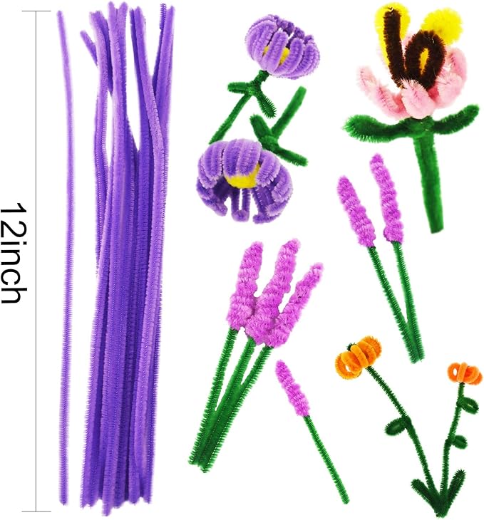 862 Pieces Kids Art & Craft Supplies Set DIY Activities & Parties Pipe Cleaners Craft Set 200 Pcs Pipe Cleaners 454 Pcs Pom Poms 208 Pcs Wiggle Eyes Self Adhesive1