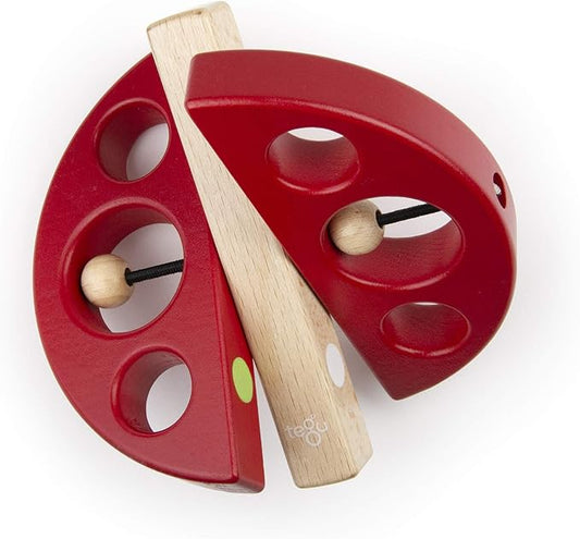 Tegu Swivel Bug Magnetic Building Block Set, Lady Bug