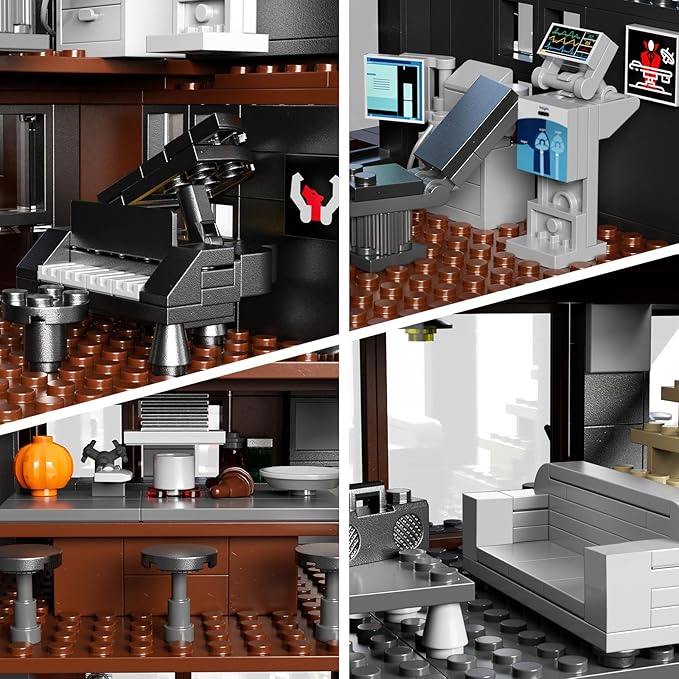 House Building Set Compatible with Lego Architecture Blocks Romance Films Fans House Creative Present for Adult Halloween Christmas Valentine (864 Pcs)
