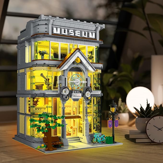 JMBricklayer 21104 Science Museum Building Sets for Adults - House Model Display and Collection Office Room Decor, City Technology Construction Sets Ideas Gifts, Educational Toys for Boys and Girls