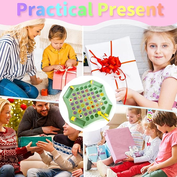 Flip Chess Memory Game, 54PCS Fruit Matching Puzzle Toy for Kids & Preschool, Educational Montessori Board Game for Memory & Logic, Family Fun, Birthday