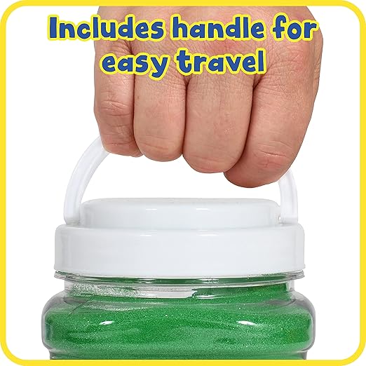 READY 2 LEARN Colored Sand | Green | 2.2 lbs | Play Sand for Kids | Perfect for Arts and Crafts and Sensory Bins