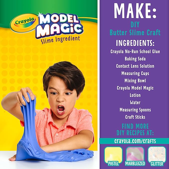 Crayola Model Magic Deluxe Variety Pack (14 Packs), Kids Air Dry Clay, Modeling Clay Alternative, Craft Supplies for Teachers, 7oz