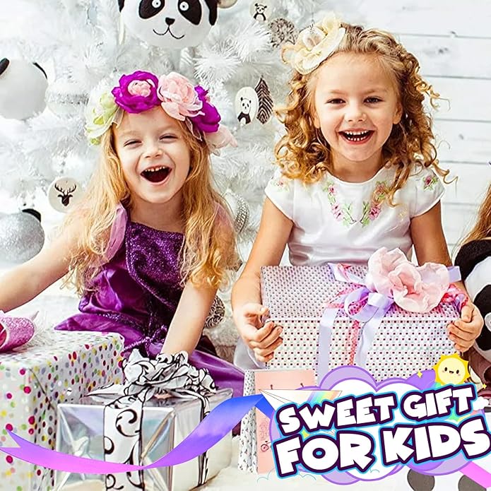 PinkSheep Beads Bracelets for Kids, Girls Friendship Charm Bracelet, Crystal Beads, 10 PC, Party Favor