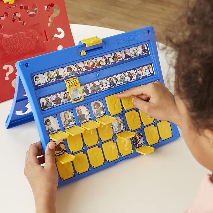 Hasbro Gaming Guess Who? Original,Easy to Load Frame,Double-Sided Character Sheet,2 Player Board Games for Kids,Guessing Games for Families,Ages 6 and Up