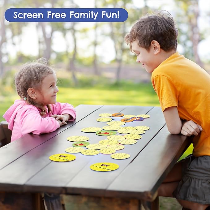 Match Alike - Memory Matching Game (Camping Capers) for Kids Ages 3-8 - Matching Games for Toddlers 3-5 - Memory Matching Games for Kids Cute Camping Theme - Preschool Game
