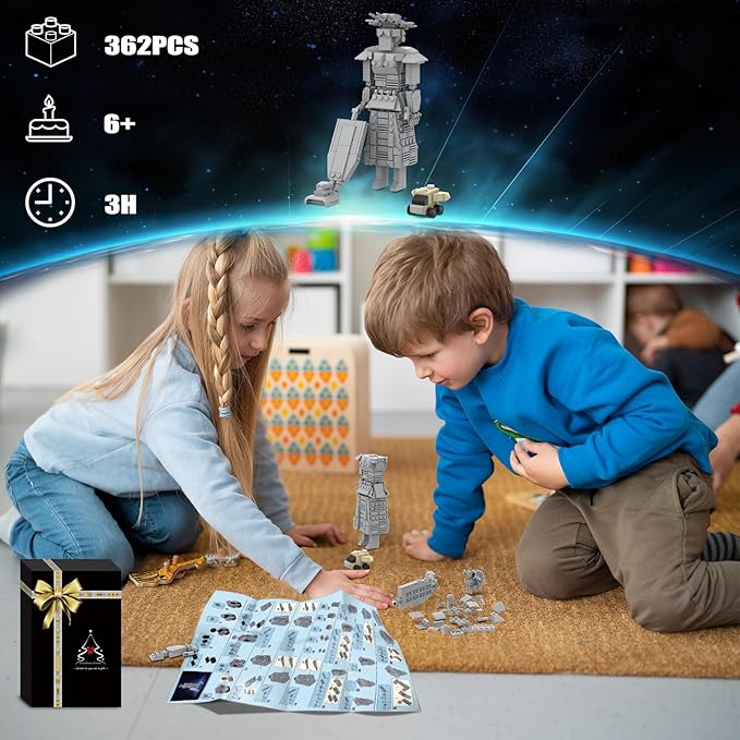 Generic Mega Maid Spaceballs Creative Building Kit for Adult,Kids,Desktop Building Set Toy Compatible with Lego,Christmas Bithday Gift(362PCS), Medium