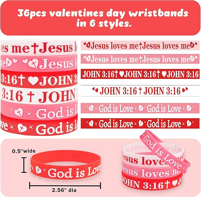 Moon Boat 72PCS Valentines Day Bracelets Cards Set: Silicone Rubber Wristbands Bulk Party Favors, Valentine's Gifts Crafts