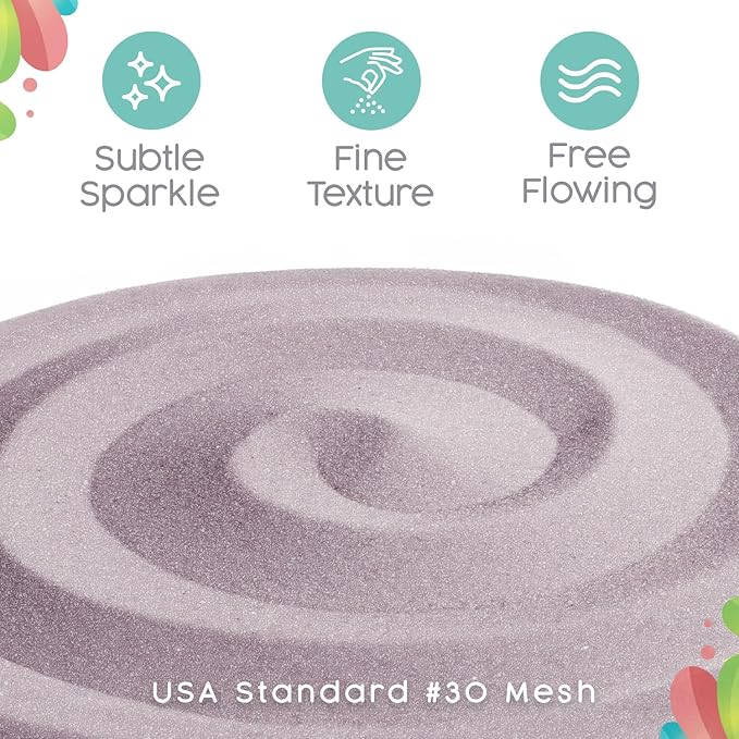 Sandsational Sparkle Iris Purple Unity Sand, 1 LB (16 oz), Colored Sand for Weddings, Vase Filler, Home Décor, Craft Sand, Aquarium Sand, and More