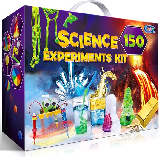UNGLINGA 150 Experiments Science Kits for Kids, S.T.E.M Project Educational Toys for Boys Girls Birthday Gifts Ideas, Volcano, Chemistry Lab Scientific Tools Scientist Set